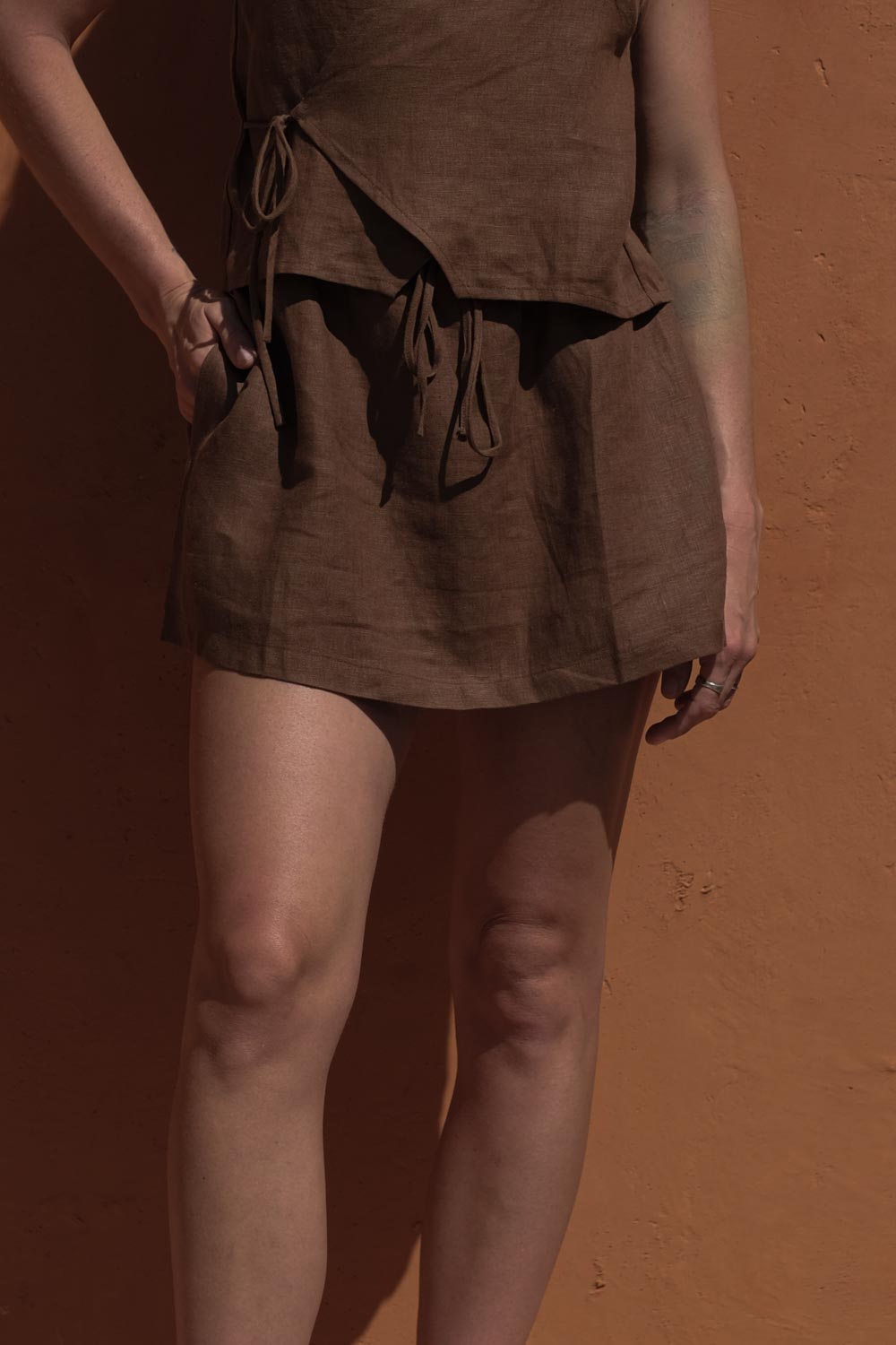 Laconia Skirt - Earth Brown