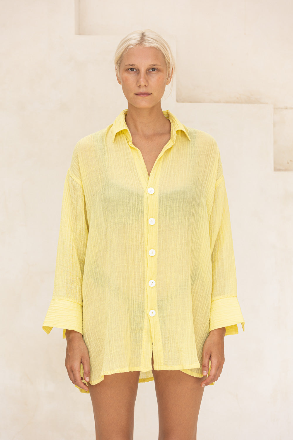 Sicily Shirt - Lemon